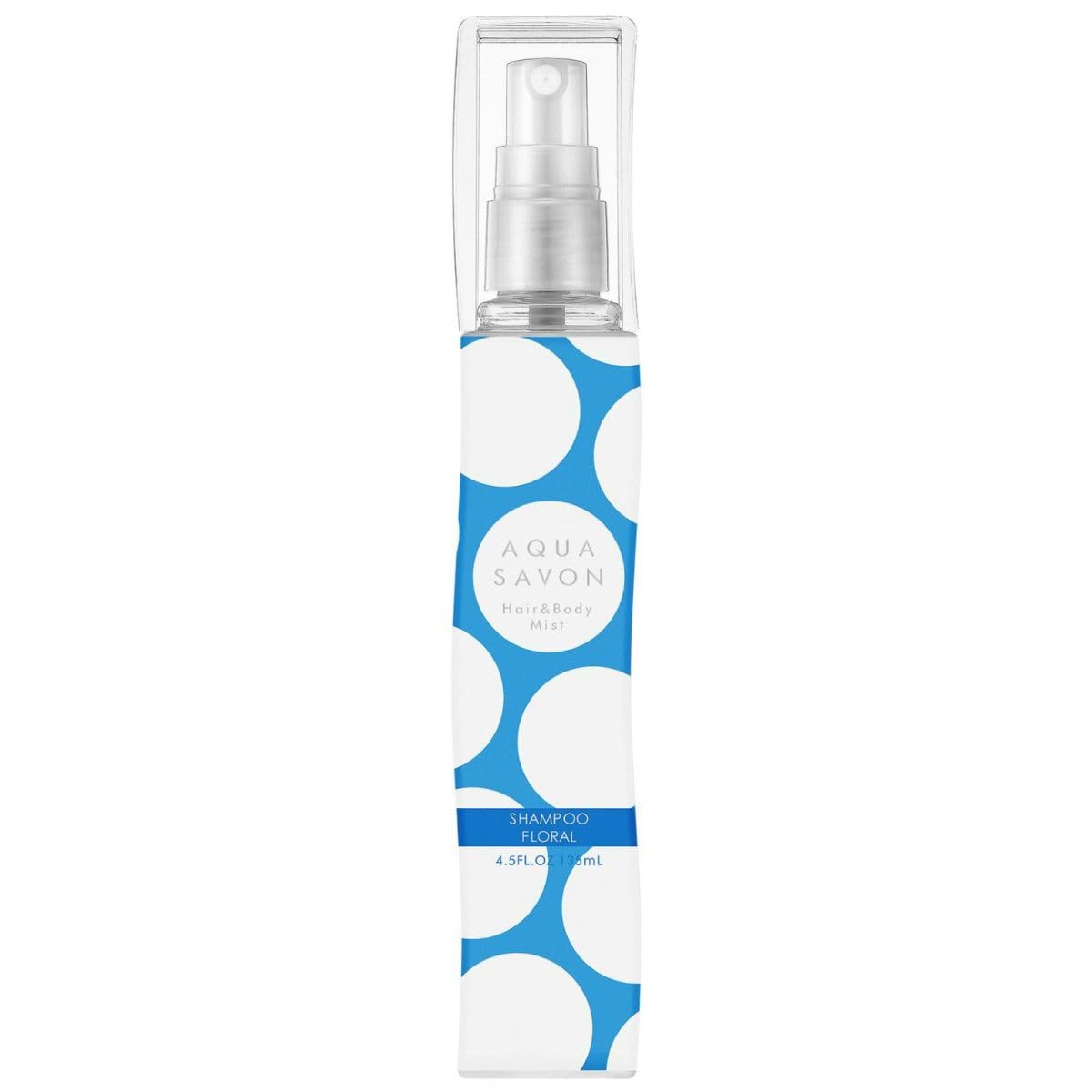 Aqua Savon Aqua Bubble Hair & Body Mist, Shampoo, Floral Scent, 19S, 4.5 fl oz (135 ml) Shampoo Floral
