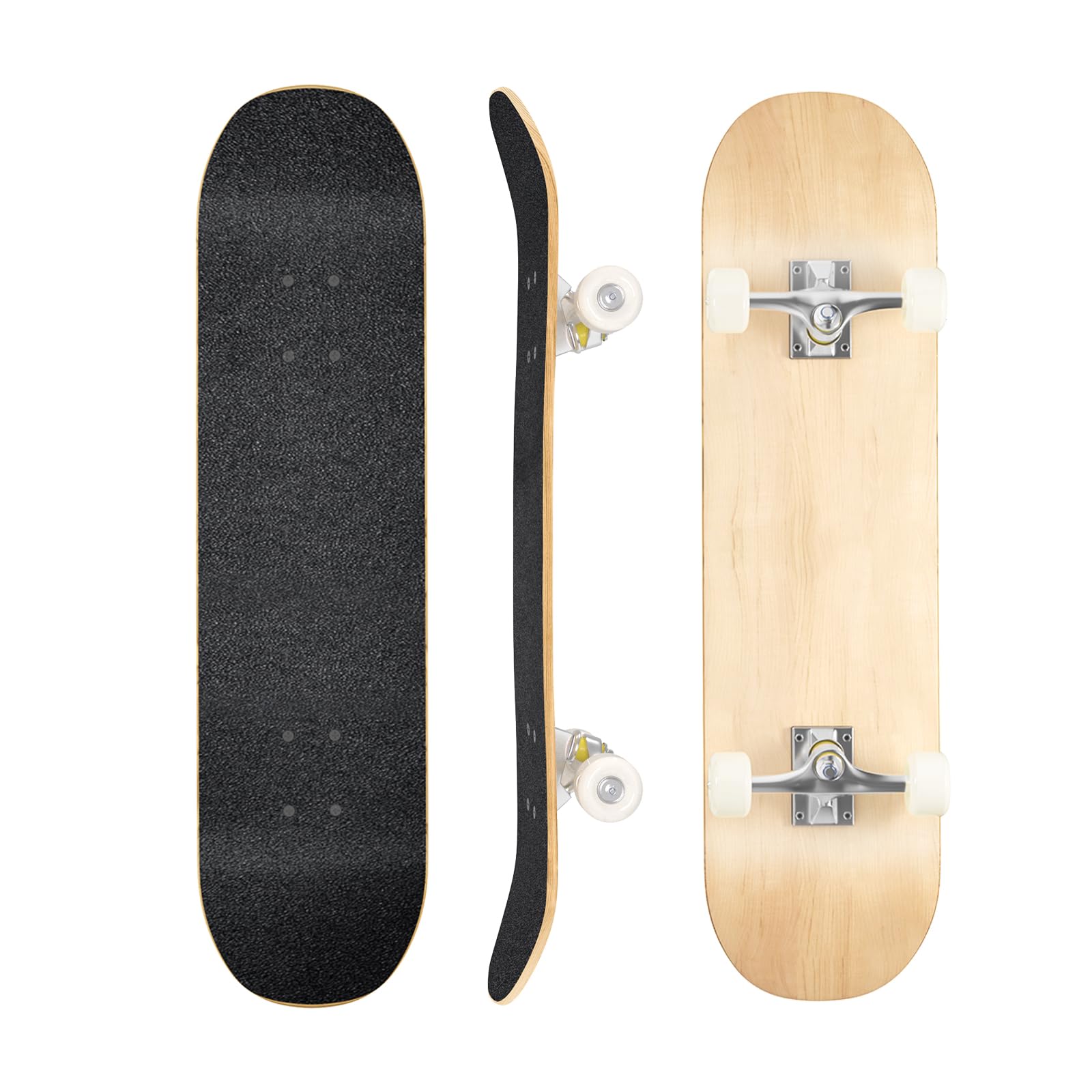 ABEC-7 Skateboard Skateboard for Adults, Youth, Children, Skateboard, Complete, Lightweight, 176.4 lbs (80 kg) Load Capacity, For Beginners, Christmas Gift