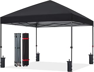 ABCCANOPY タープテント 2.5mx2.5m 3mx3m 大型 ワンタッチテント タープテント ワンタッチ 3段階調節 シルバーコーティング UVカット 遮光 耐水加工 スチールフレーム 風に強い 組立て簡単 持ち運び便利 5-8人用 専用収納キャスターバッグ·サンドバック· ペグ·ロープ 日除け アウトドア キャンプ イベント 運動会 祭り用