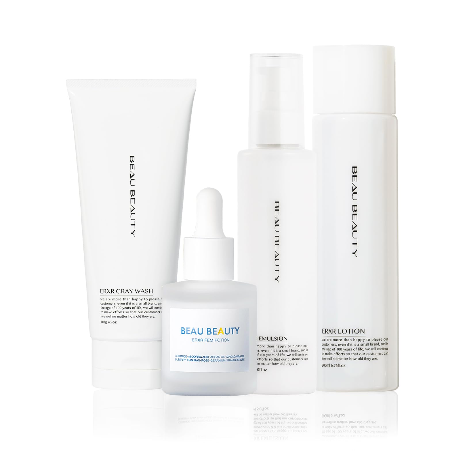 Women's Special 4 Piece Set (Face Foam, Lotion, Lotion, Lotion, Serum)
