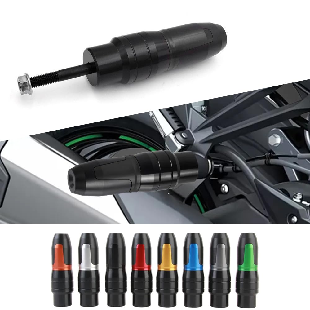 For Kawasaki Ninja 1000SX 2023 Ninja 1000 SX Ninja1000SX 2020-2022 2021 Frame Guard Exhaust Protector Crash Fall Standing Moss Car Body Protection Injury Prevention Custom Parts Black
