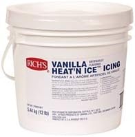 Rich's Vanilla Heat'N Ice, глазурь для выпечки пончиков, рулетов и десертов, упаковка весом 12 фунтов, фото 2