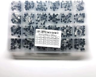 zmart 24種類 トランジスタセット 各20個 BC327 BC337 BC517 BC547 BC548 BC549 2N2222 3906 3904 5401 5551 C945 1015 電子部品 半導体 MOSFET バイポーラ型 NPN PNP 回路設計 増幅回路 スイッチング 電子工作 基板 部品ケース コンデンサ 抵抗器 ダイオード 電流制御 電圧制御 放熱器 電子キット