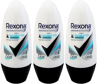 まとめ買いセット Rexona レクソナ 女性用 デオドラント ロールオン Invisible Dry Fresh インヴィジブルドライフレッシュ 45ml×３個 ［海外直送品］