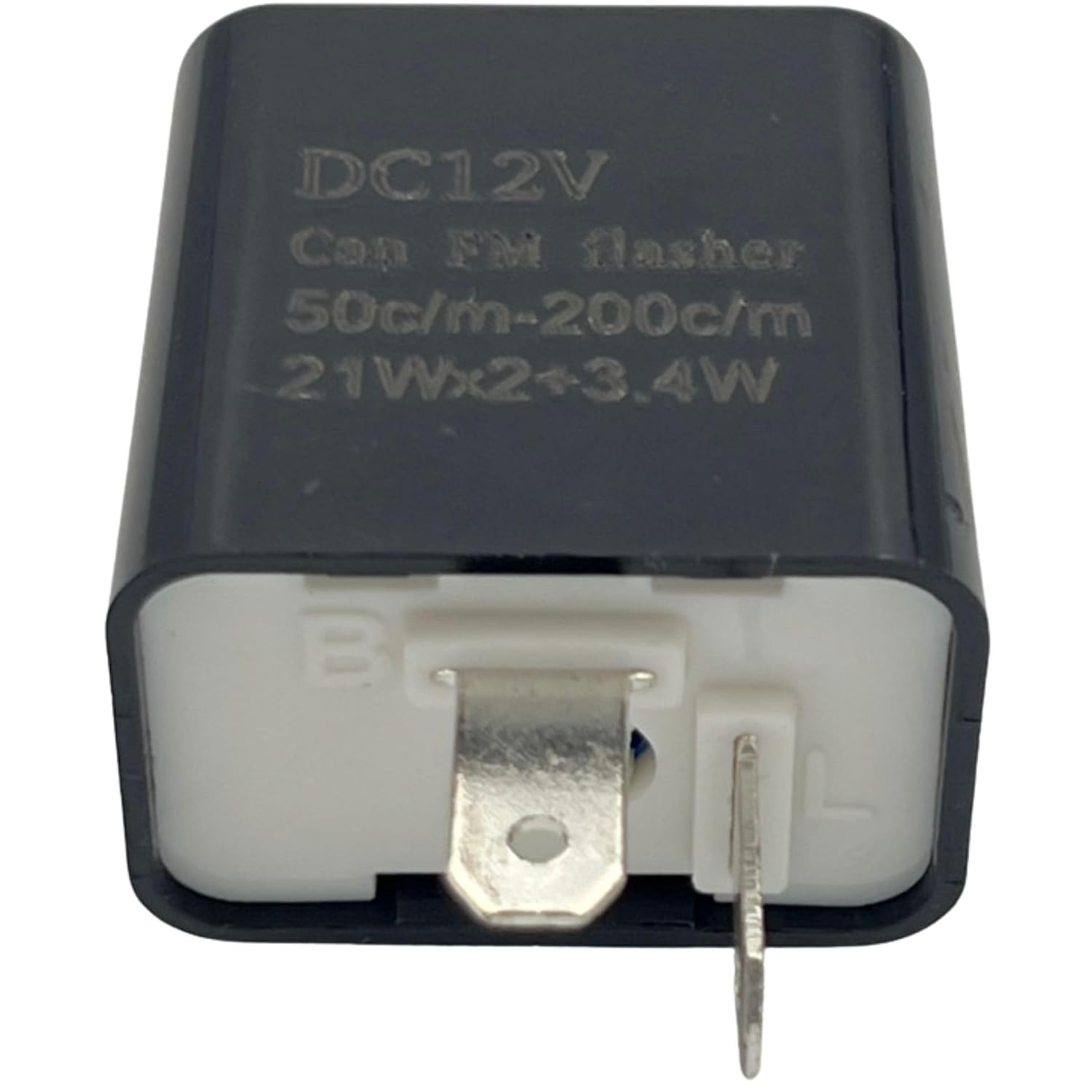 Реле сигнала поворота с высокой степенью защиты от перегрева Велосипед DC 12v светодиодная 2-контактная вспышка с регулировкой скорости преобразования Универсальное сигнальное реле одиночного действия черного цвета, фото 6