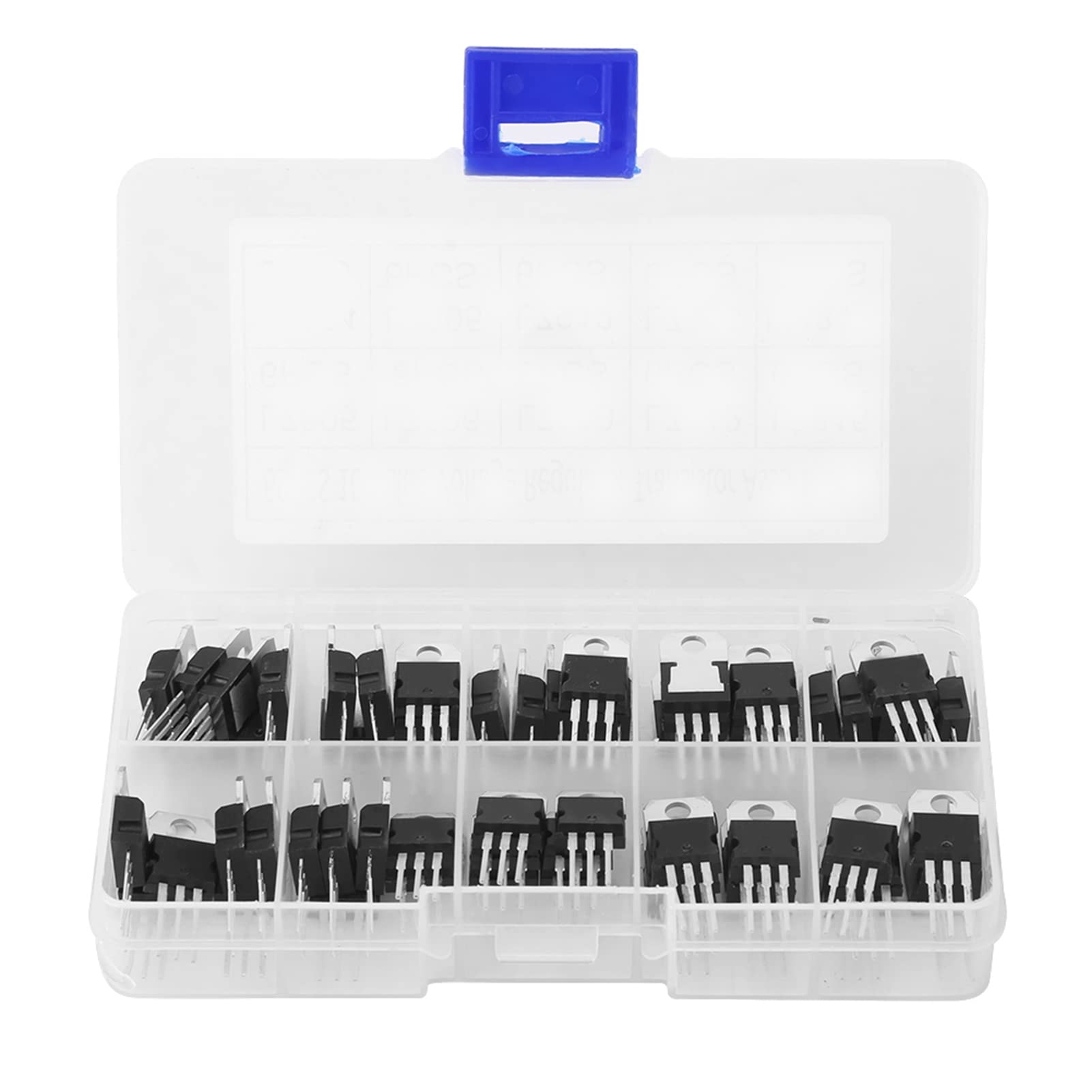 60 Pcs Transistor Assortment Kit Triode Voltage Regulator Stabilizer Kit for Electronic Professional 10 Value L7805CV LM317t Transistor