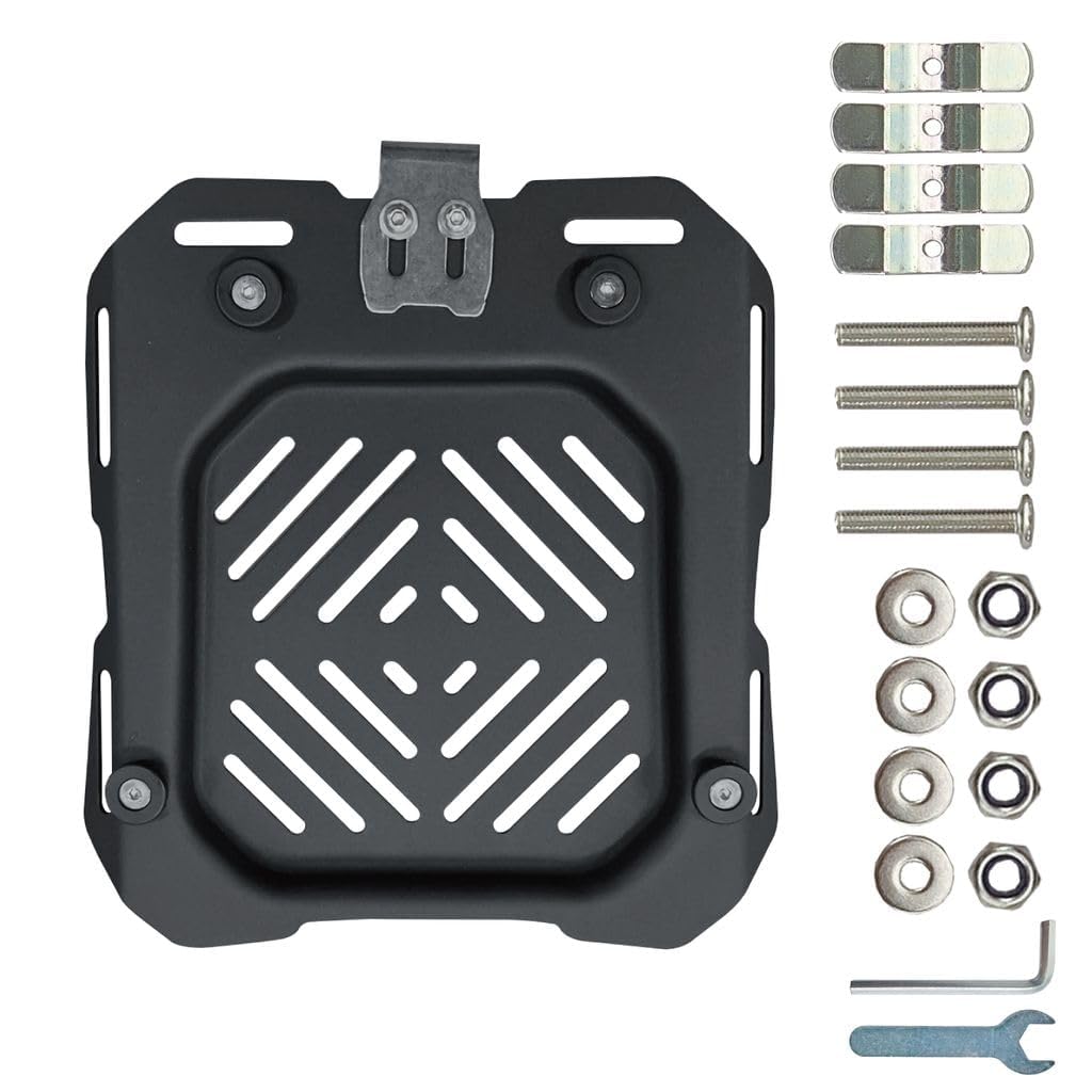 ONE STEP Mounting Plate, Mounting Base, Universal Plate, Easy to Take Rear Box Off, Aluminum, Large Capacity, Bike Box (For Sizes 5.8/11.9/14.5/17.2 gal (22/45/55/65 L), Not For 26.4 gal (100 L))