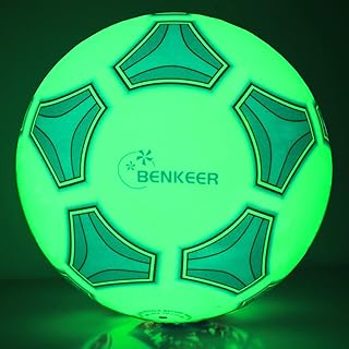 暗闇で光るサッカー-3号/4号/5号サッカーボーイズや大人プレゼント-トラディショナル