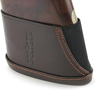 Tourbon 狩猟用 茶色エクステンション 本革 散弾銃リコイル パッド 肩を守る (L)