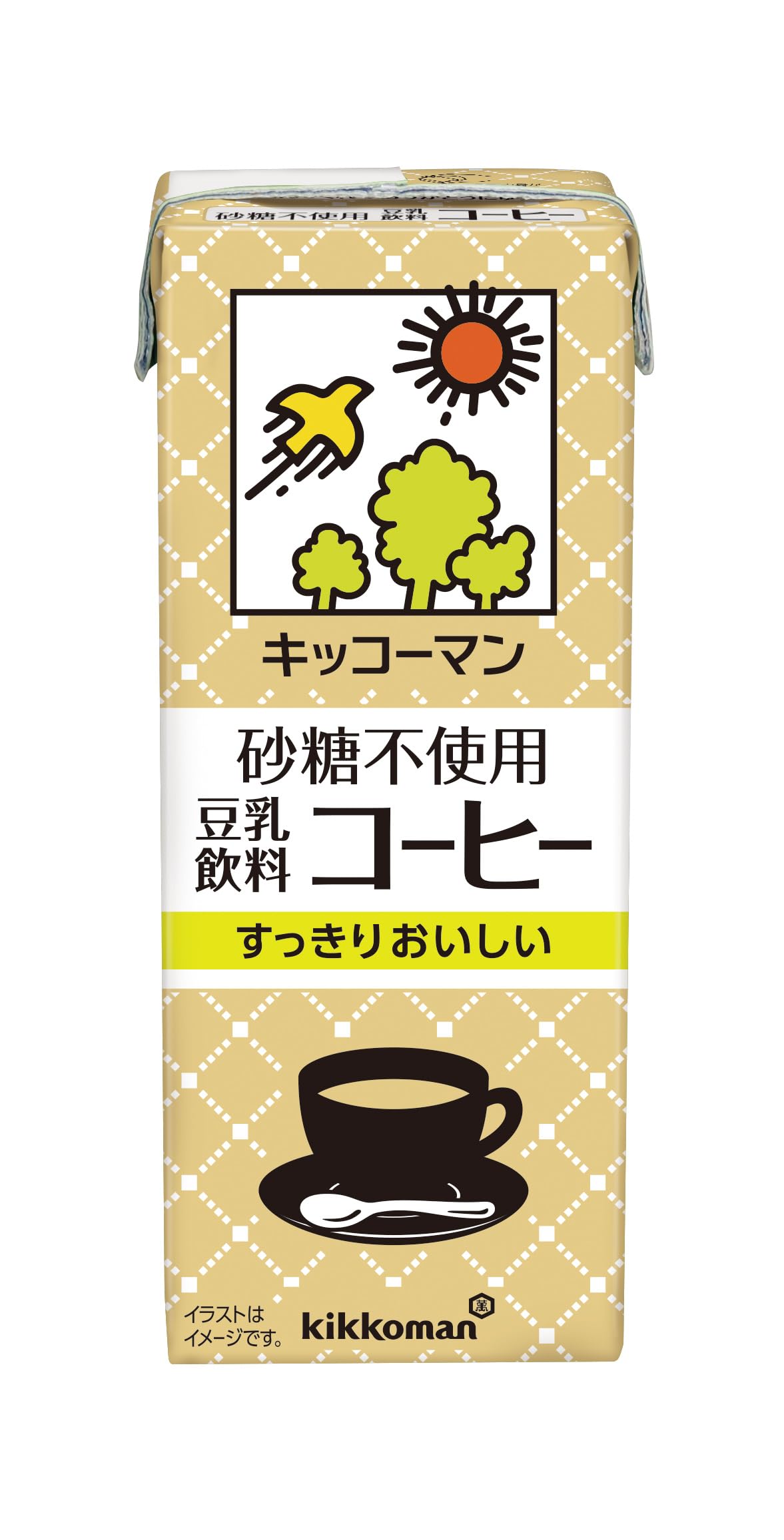 Kikkoman Sugar Free Soy Milk Beverage, Coffee, 6.8 fl oz (200 ml) x 18 Bottles
