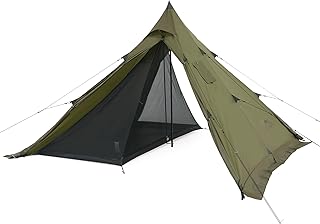 Naturehike公式ショップ ワンポールテント 2.1m 焚き火可 難燃 煙突穴付き スカート ソロ 軽量 簡単設営 コンパクト 1~2人用 通気 防風 防水 PU3000 アウトドア パップテント キャンプ 4シーズン