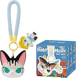 POP MART Baby Molly & Baby Tabby シリーズ スクイーズチャーム ポップマート ガチャガチャ ブラインド ボックス フィギュア プラモデル プレミアム おもちゃ PVC ソフビ オリジナル キャラクター 誕生日 プレゼント