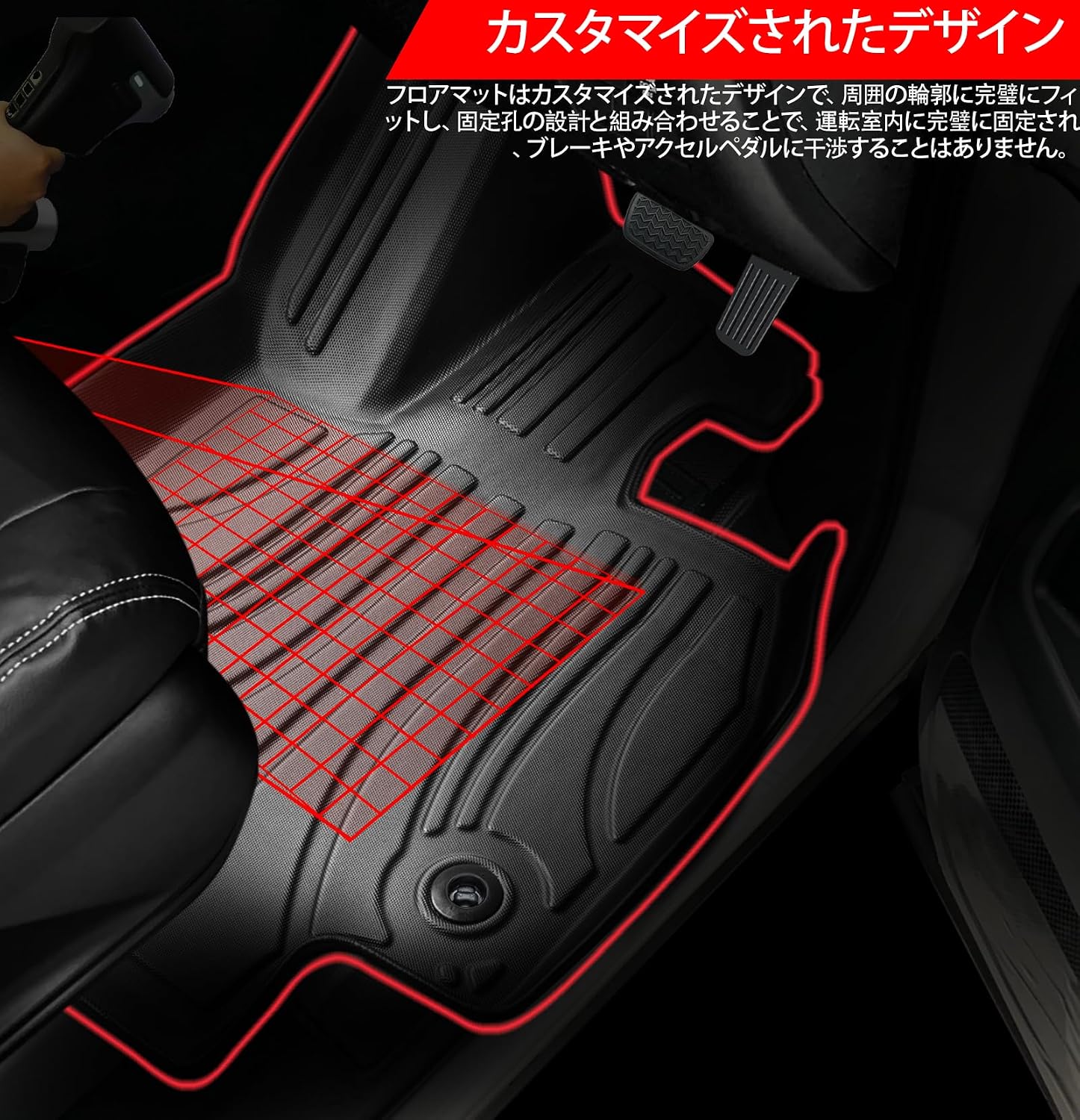 Коврики KARLUX для Honda Fit GR нового поколения. 3D-коврики из материала TPE: водонепроницаемые, устойчивые к загрязнениям. Подходят для FIT GR1, GR2, GR4, GR5, GR6, GR7, GR8 2020, фото 2