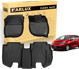 KARLUX ホンダ 新型フィット GR 専用のフロアマット 。3Dカーマットは防水・防滑・防汚でTPE素材製。FIT GR1 GR2 GR3 GR4 GR5 GR6 GR7 GR8 2020年2月-現行 最適化されたカスタム設計..。 (1-2列目フロアマット)