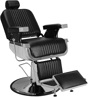 Hair Beauty Equipment All Purpose Recline Hydraulic Barber Chair Heavy Duty Salon Spa Black furniture