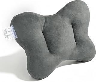 COZYNOVA 腰枕 背もたれクッション 蝶型設計 多機能腰まくら【腰サポート 体圧分散 肌に優しい柔らかさ 丸洗い可能】多機能腰まくら 昼寝枕 抱き枕 足枕 オフィス/自宅/車用 約35x50cm ダークグレー