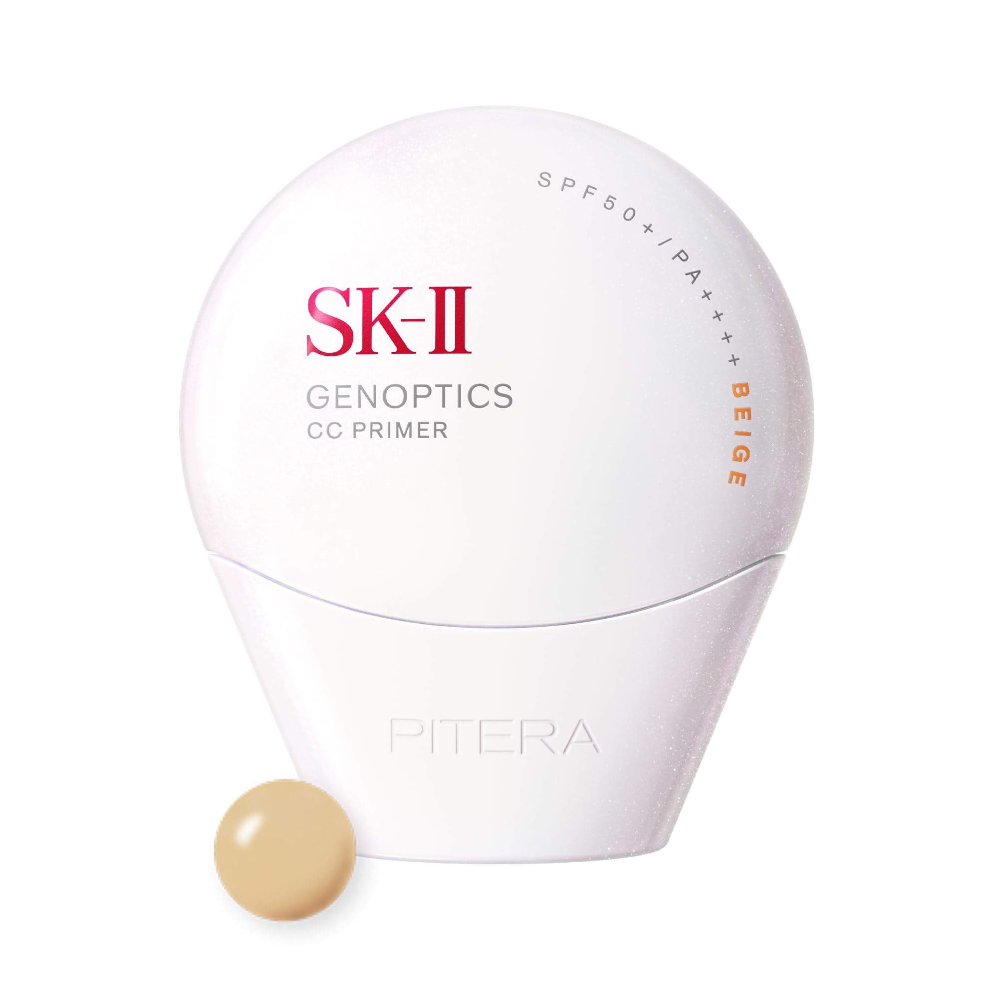 SK-II Official Store | Genoptics CC Primer 1.1 oz (30 g) Natural Beige | CC Cream Makeup Foundation | SPF50+/PA+++ Sunscreen Spot Whitening | White Floral Scent | Niacinamide Pittera | Skin Care Cosmetic Makeup Gift natural beige/CC cream 30g