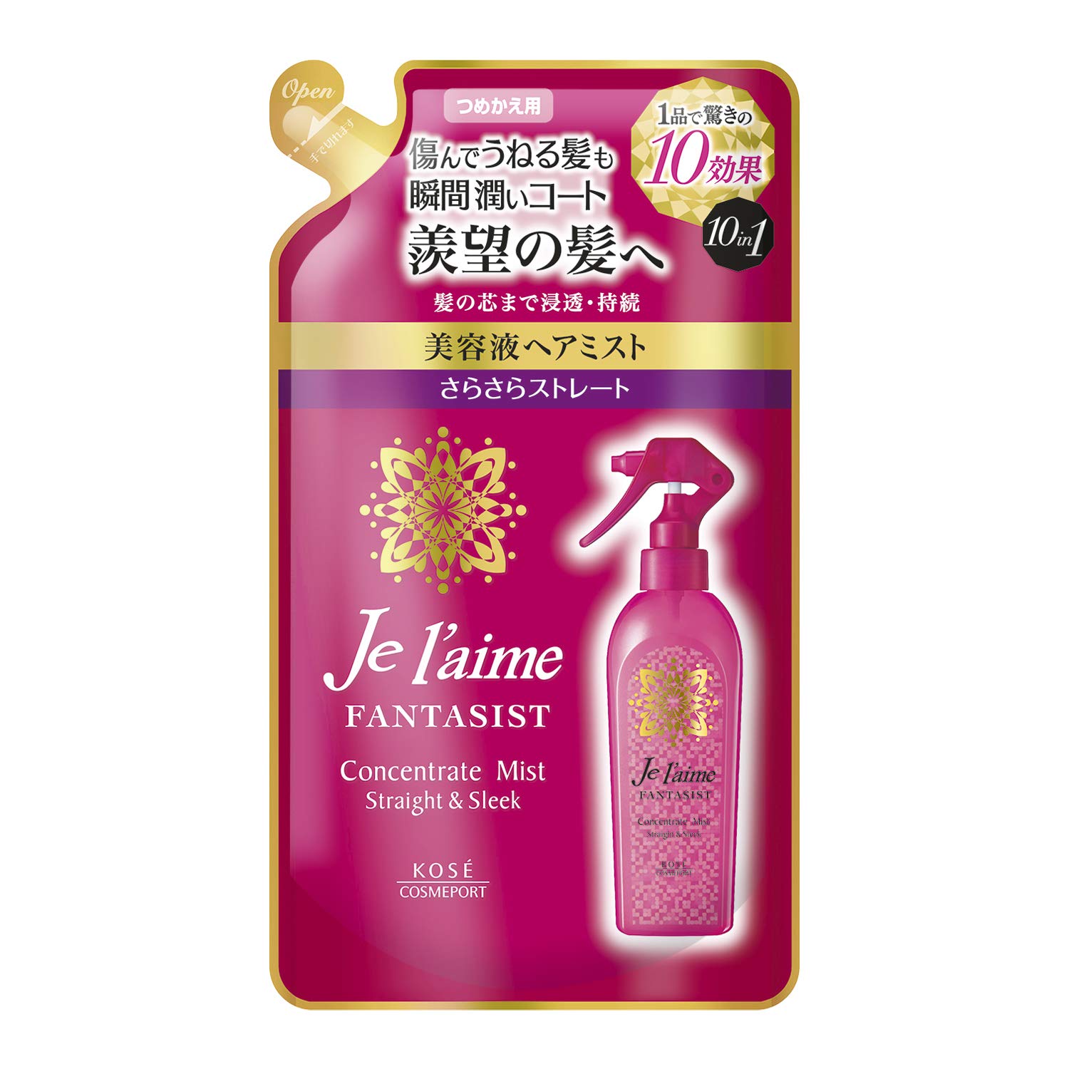 Kose Julem Fantastist Concentrate Mist (Smooth Straight Version) Refill 4) Mist (Replacement)