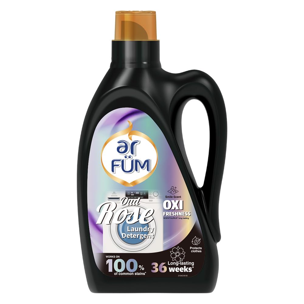 Fragrant Laundry Detergent, Perfume, Oxi Freshness, Liquid Detergent, Enzyme-Based Ingredients, Long Lasting Scent (6.6 fl oz (2 L) 2L