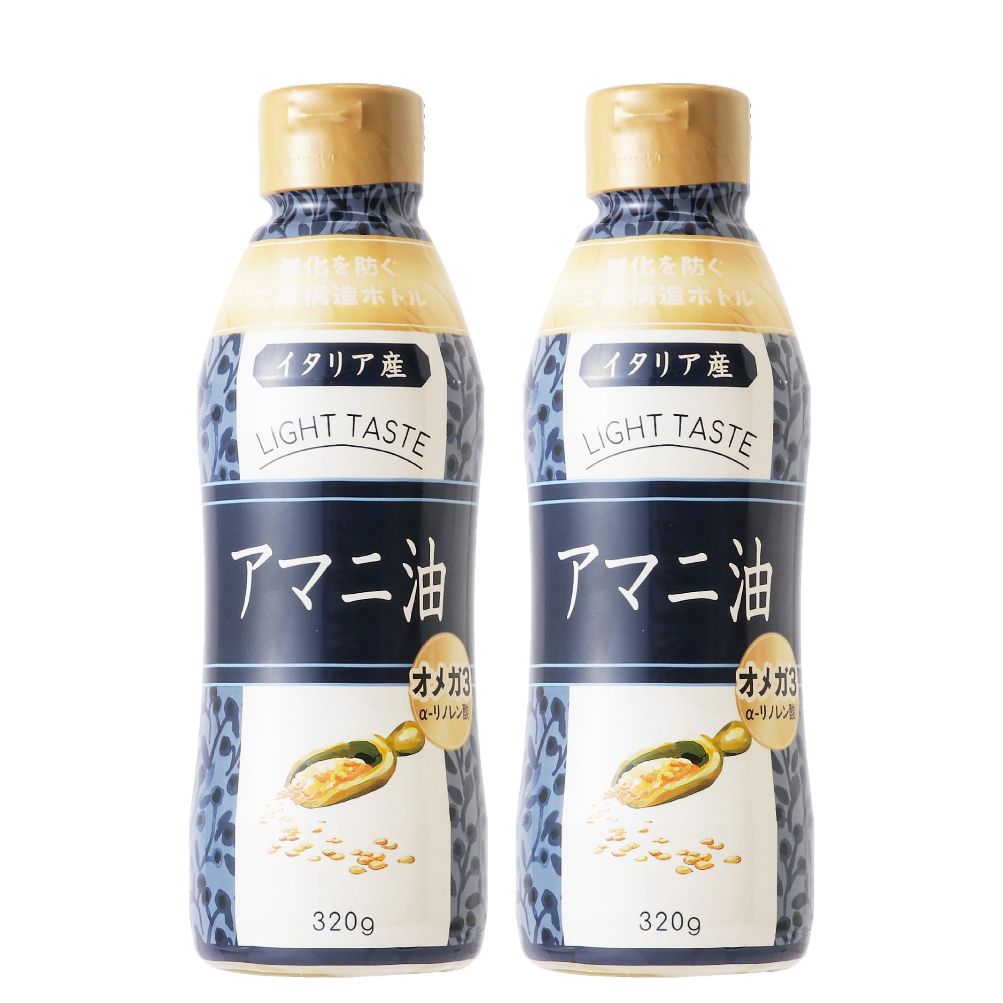 Flat Craft Linseed Oil, Linseed Oil, 11.2 oz (320 g) (Set of 2), Omega 3 Alpha, Linoleic Acid, Italy, Cold Pressed Bottle, Fresh Pressed Formula, New Japanese Medicinal Wellness Food