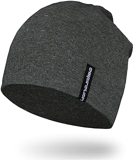EMPIRELION 9インチ 薄手 ニット帽 無地ビーニー 夏用 浅い ニットキャップ ランニングキャップ ヘルメットインナーキャップ オールシーズン シンプル 春夏 綿 帽子