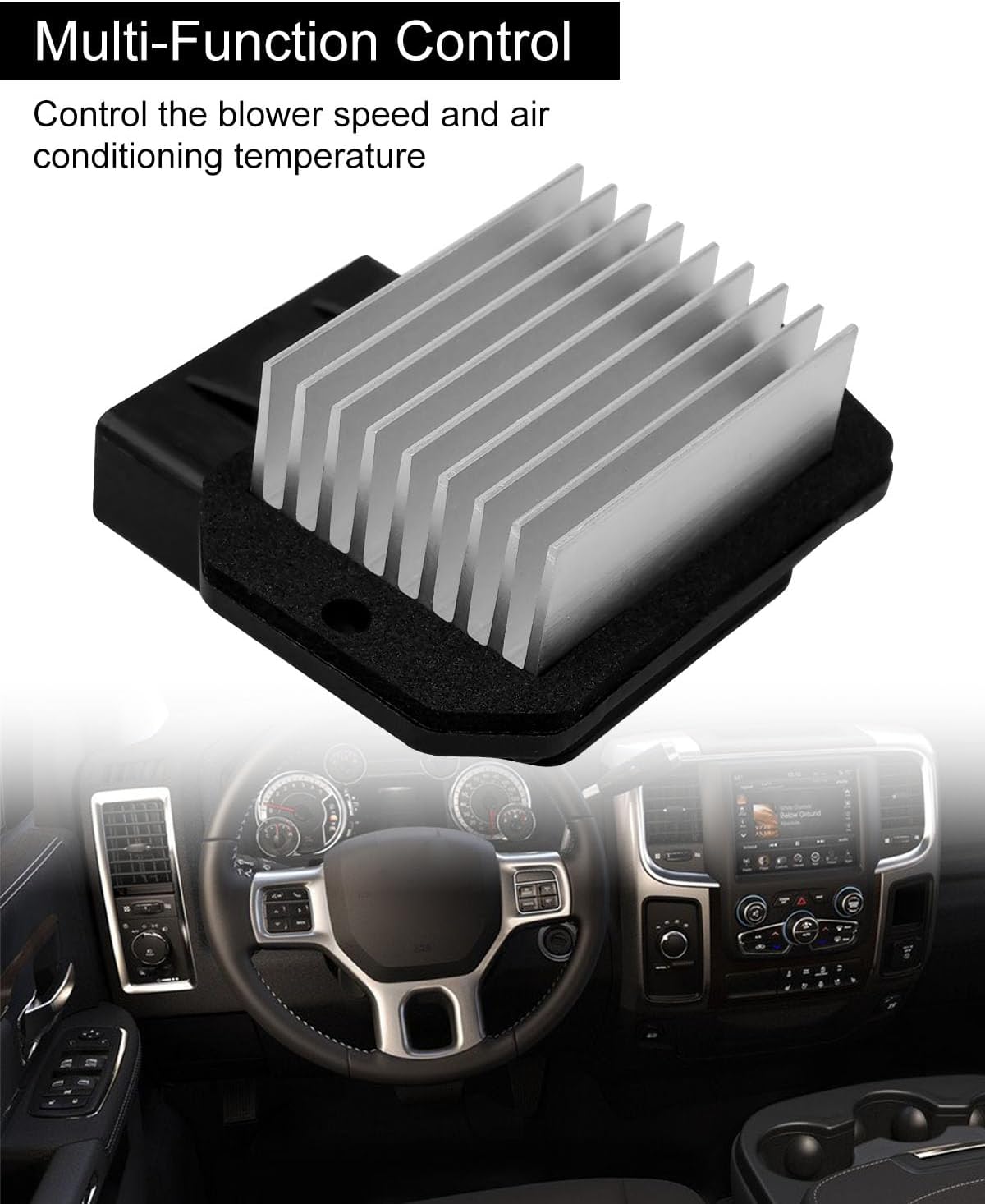 Резистор двигателя вентилятора для Dodge Chrysler Jeep Wrangler Compass Patriot Ram 2011-2019 Замена резистора обогревателя автомобильного кондиционера 68018105AA 580584 25770670670 68048901AA JA1722, фото 2