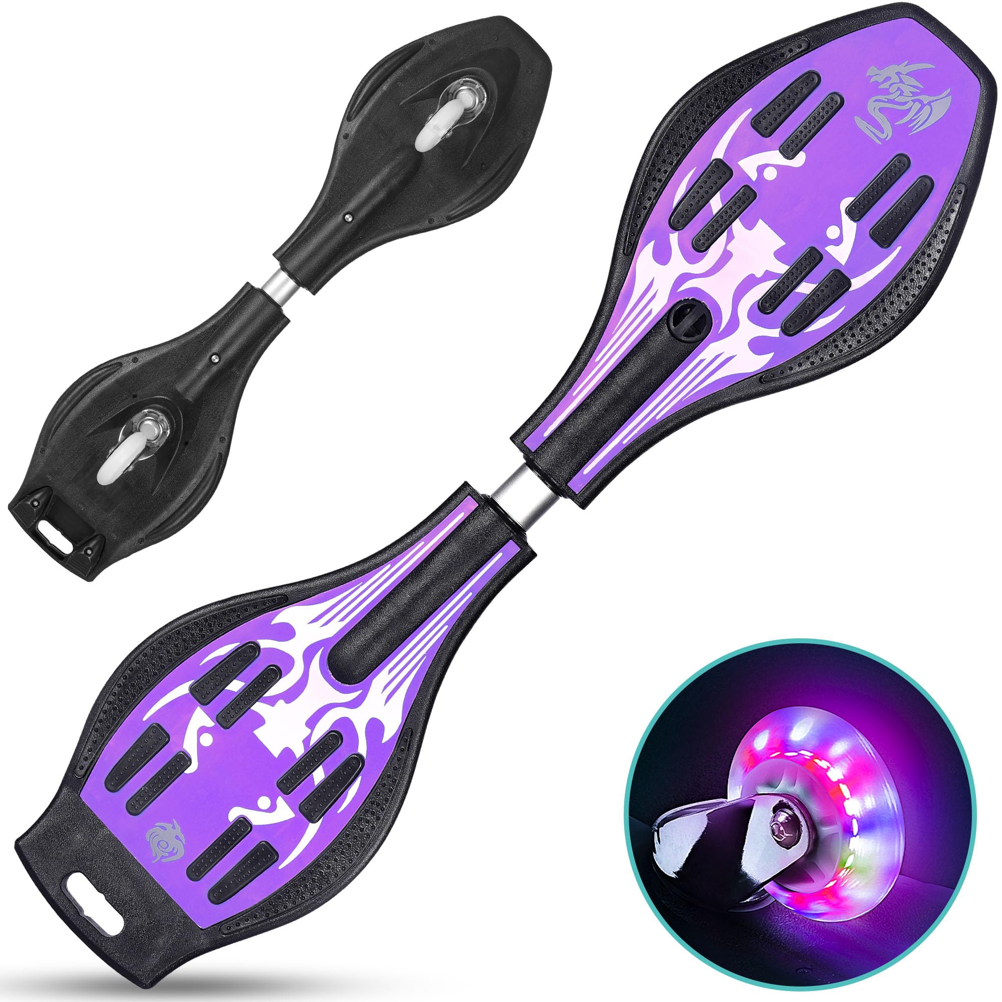 AISFA Brave Board Skateboard Kids S Board Blade Board For Kids Outdoor Play Toy Light Up Tire Gift Boys Girls Birthday Present For Children