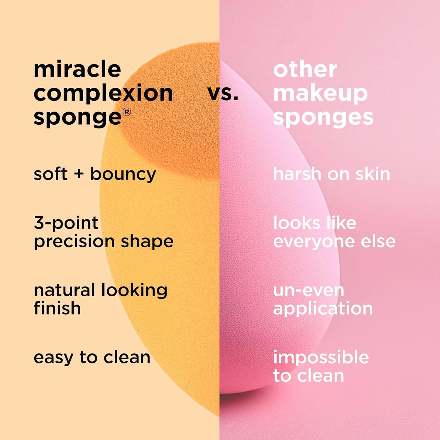 Губка для макияжа Real Techniques Miracle Complexion для нанесения тонального крема с полным покрытием в дорожном футляре (упаковка и цвет могут отличаться), фото 6
