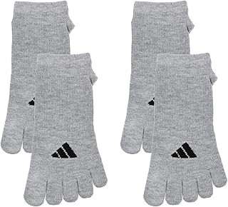 adidas(アディダス) ソックスEXCELLENT FUNCTION スニーカー丈ソックス 2足組 5本指 滑り止め付き 福助メンズ