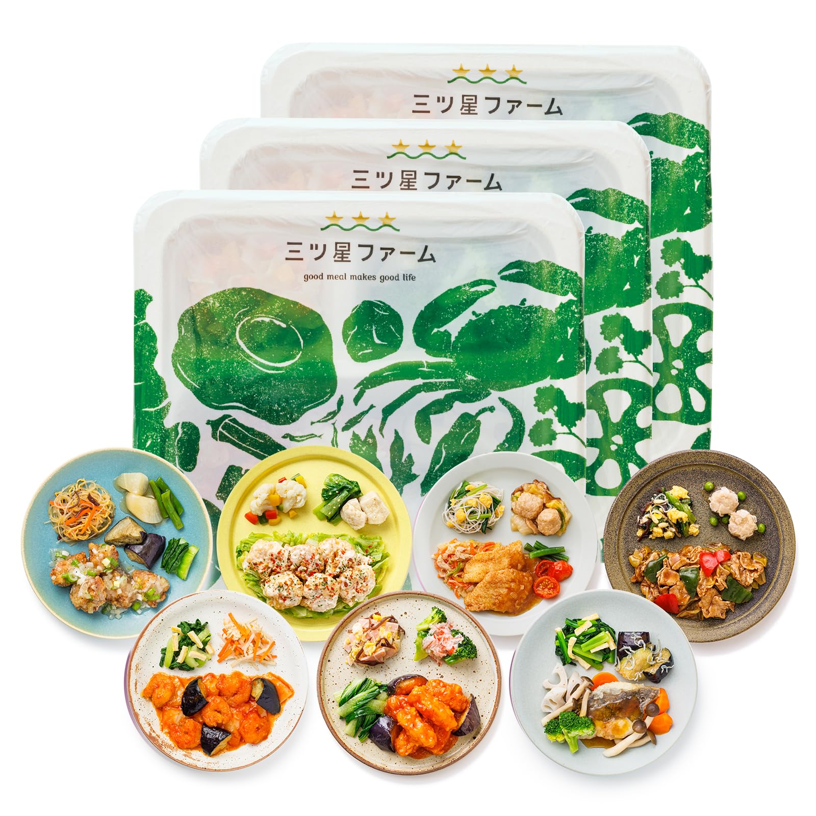 Mitsuboshi Farm World Taste Gourmet Authentic Chinese Food (7 Servings / 14 Servings / 21 Servings), Frozen Bento Box, Diet, Low Sugar, High Protein, Low Calorie (21 Servings) 21食（Amazon）