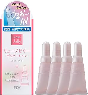 ジェクス【潤滑ゼリー売上No1ブランド】リューブゼリー デリケートイン6g× 4本入り 潤滑ゼリー 女性用潤滑剤 自然なうるおい 菌検査合格品