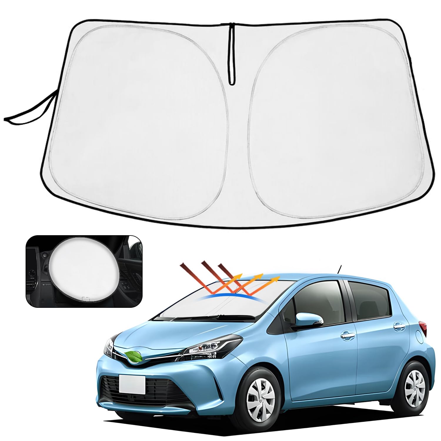 CARTIST ヴィッツ 130系 サンシェード フロントガラス vitz 3代目 2013年～2019年 車中泊 トヨタ ヴィッツ 130系