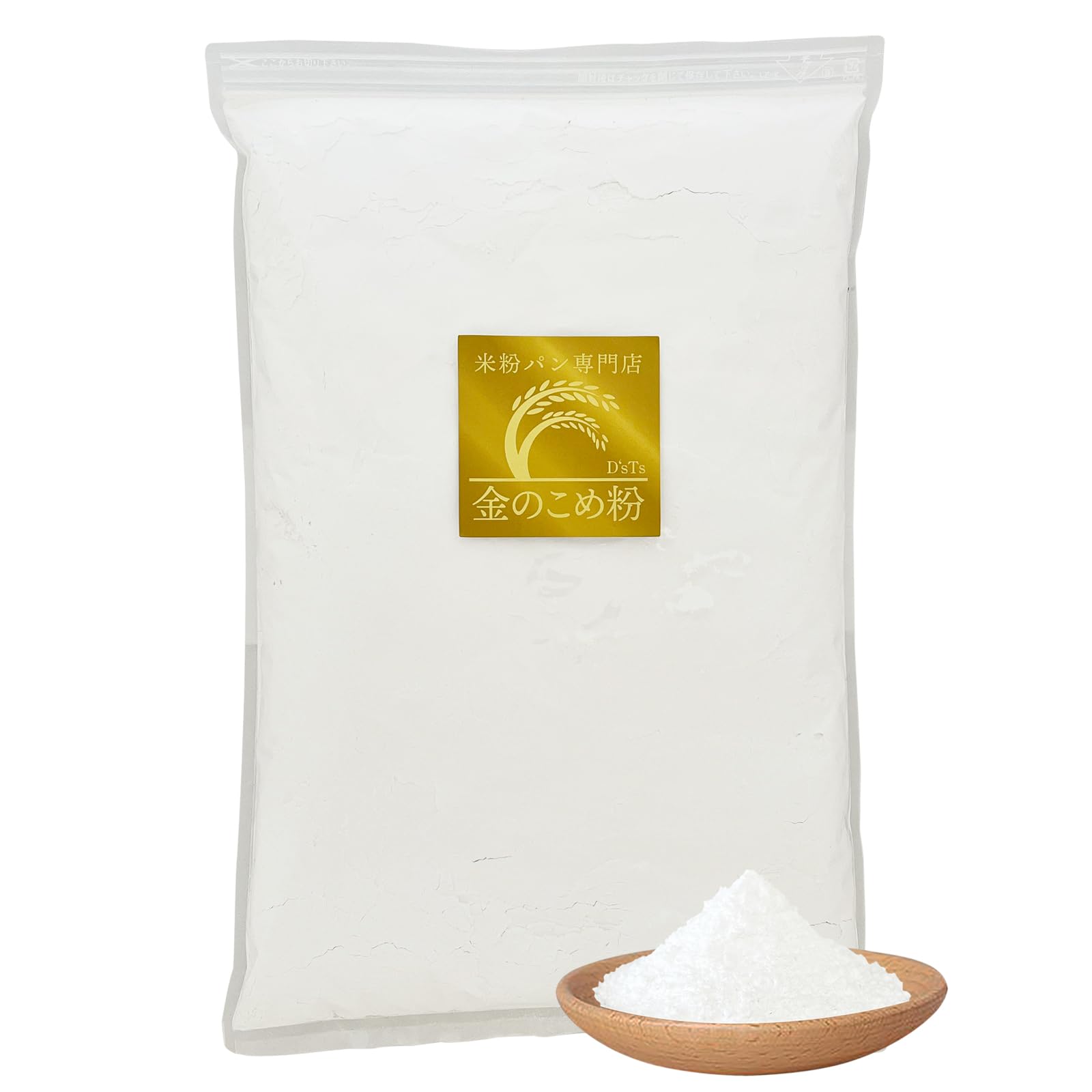 D'sTs Gold Rice Flour, For Bread, Mongolia Flavor, 4.4 lbs (2 kg), Made in Japan, Rice Flour Bread Flour, Additive-Free, Sweets, Gluten Free, Home Bakery, Pancakes, Rice Flour Specialty Store, Ages 3 2kg×1袋