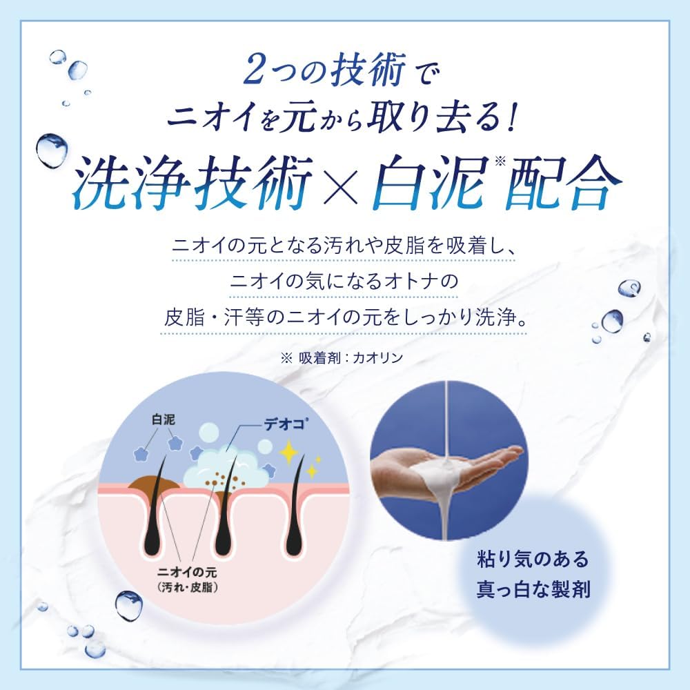 [Квазилекарство] ROHTO Pharmaceutical Deoko Лечебный дезодорант для очищения тела Refill 250 мл 250 мл (x 1) Обычный 250 мл, фото 5