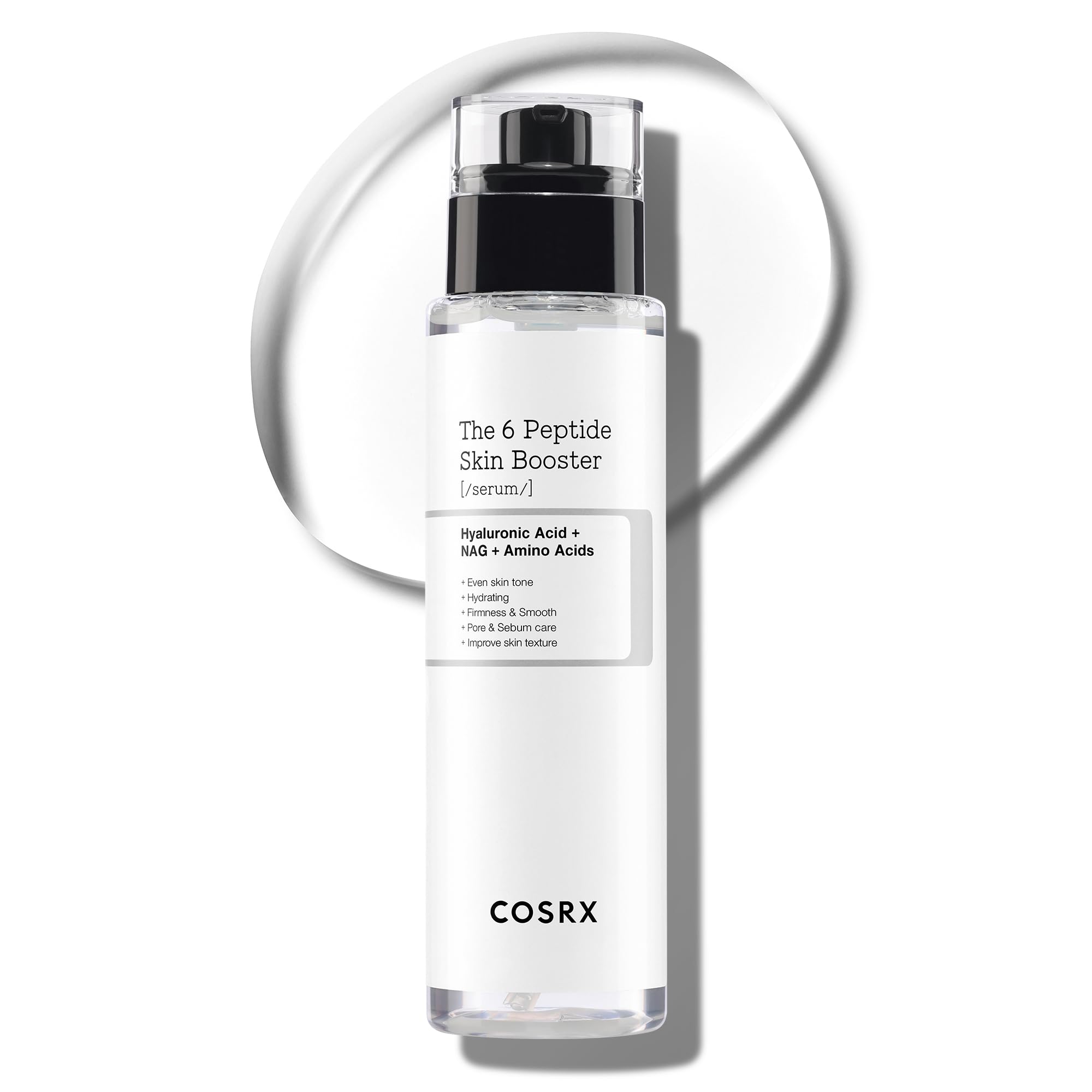 COSRX Peptide Booster Introduction Serum Peptide 6 Skin Booster Serum, 5.1 fl oz (150 ml) Liquid Introduction Large Capacity Peptide Toner Lotion Niacinamide Hyaluronic Acid Allantoin Serum Emulsion Derma Hydrating Hydration All Purpose Serum Peptide Serum Essential Cosmetics Korean Cosmetics