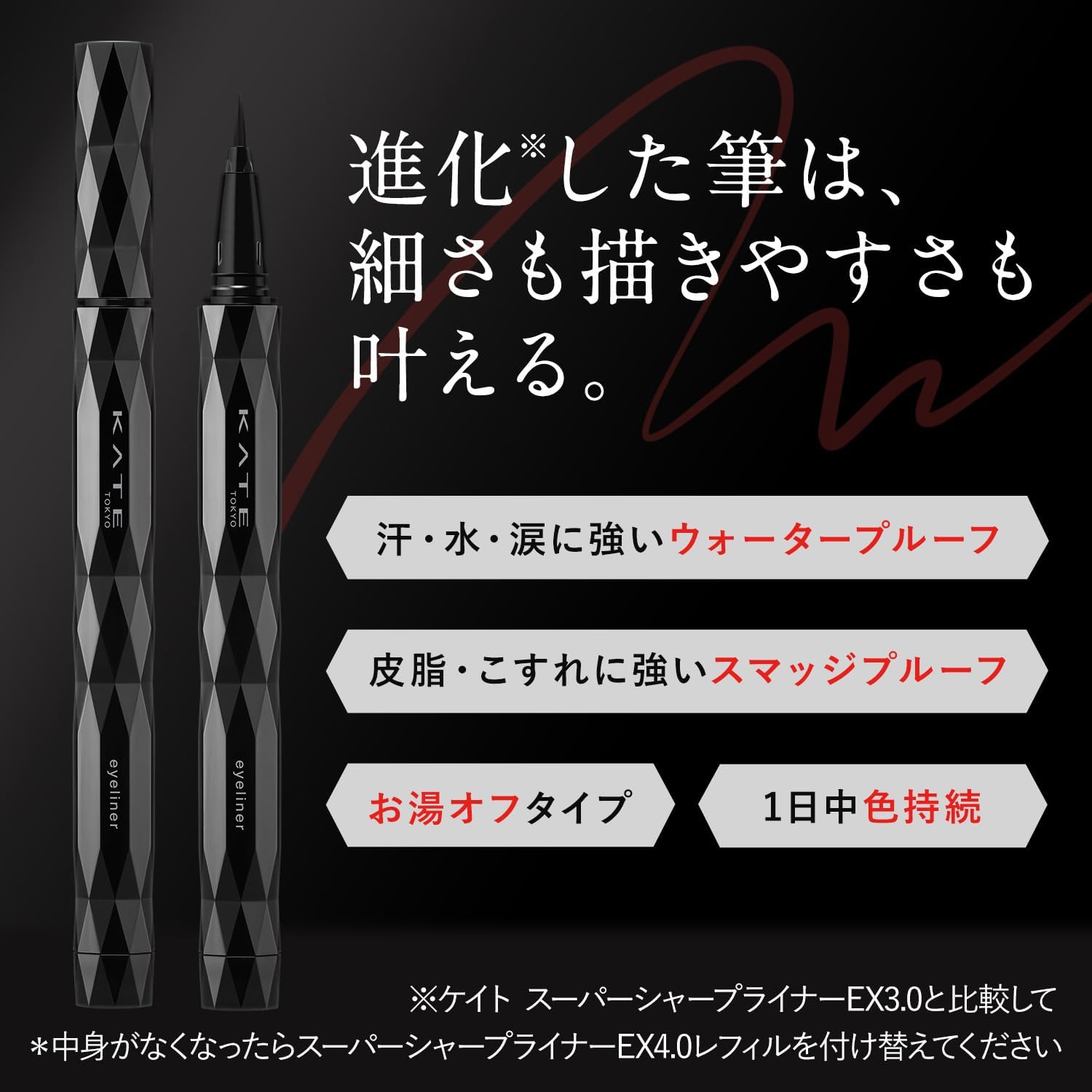 Подводка KATE (Кейт) Super Sharp liner EX4.0 BK-1, фото 2