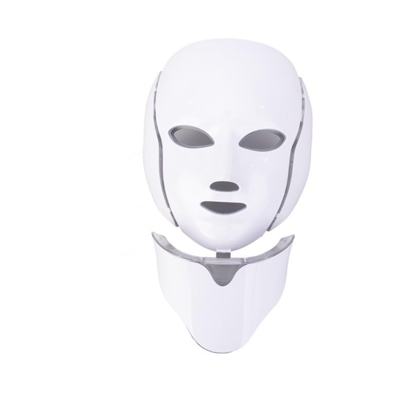 7 Colors Face & Neck Beauty Lamp, Silicone Mask, Photo Skin Rejuvenator, Magneter, Home Beauty Equipment (7 Color Mask)