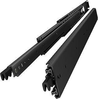 VADANIA ブラック ロック付き #D76 超重量用スライドレール 1500mm Heavy Duty引き出しスライド 工業用レール 左右1セット