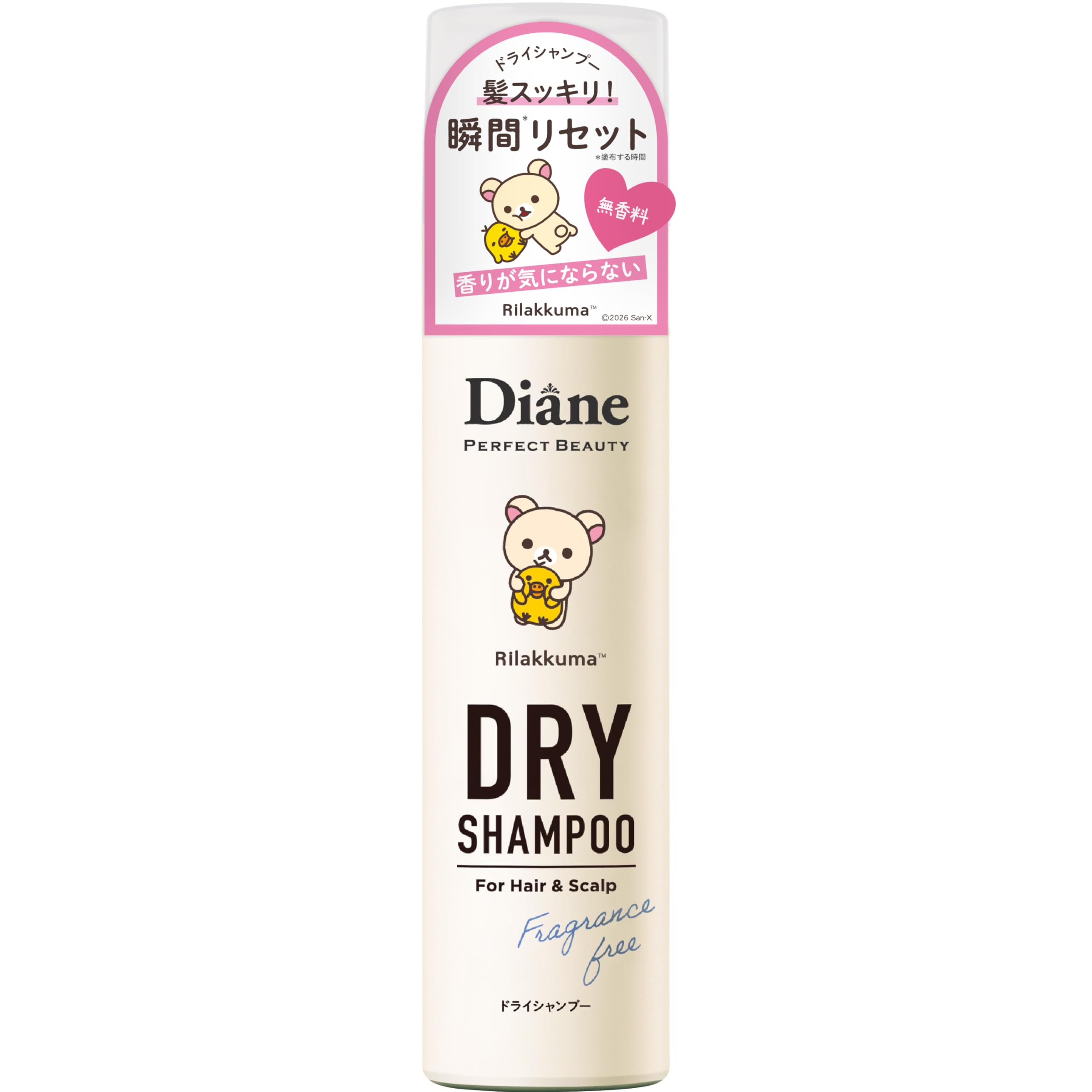 Diane Dry Shampoo (Waterless Shampoo), Unscented, Diane Perfect Beauty, 3.4 oz (95 g)