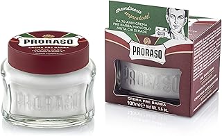 PRORASO (ポロラーソ) プレシェーブクリーム ノーリッシュ シェービングフォーム 敏感肌用 髭剃り イタリア製 100ml 100ミリリットル (x 1)