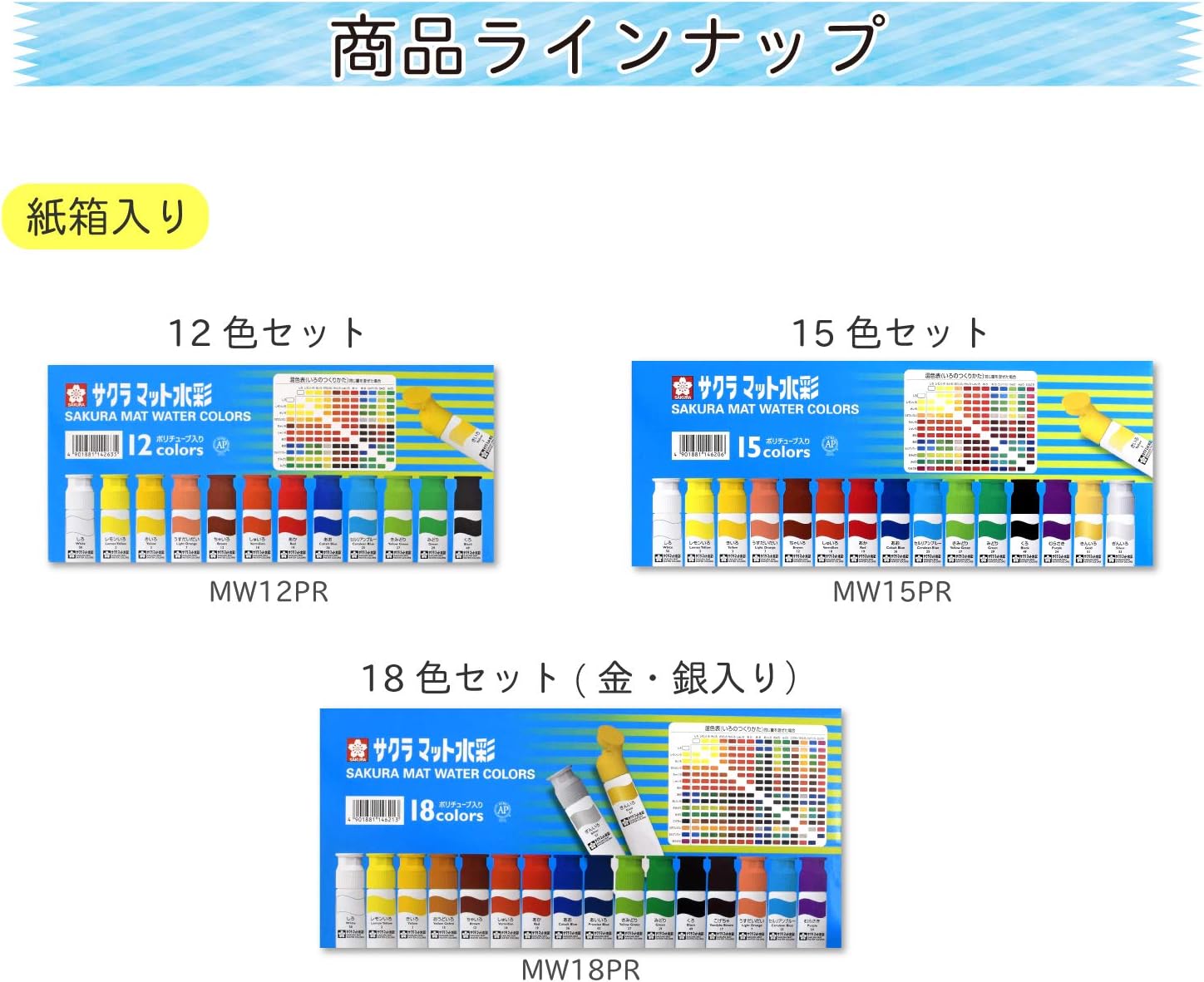 Краска Sakura Crepas MWP-2P#50, Матовая акварельная, однотонная, 0,4 жидких унции (12 мл), 2 флакона, в комплекте полиэтиленовая трубка, белая, Φ17 x 87 мм, Упаковка по 2 штуки, фото 9