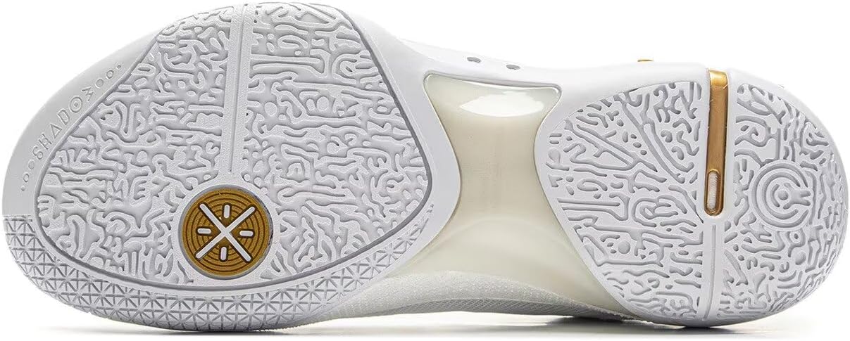 Мужские легкие баскетбольные кроссовки LI-NING WADE SHADOW 6 & 7 с высоким отскоком, ABPU029, ABPV021, ABPV011, белое золото, 24,5 см 2E, фото 6