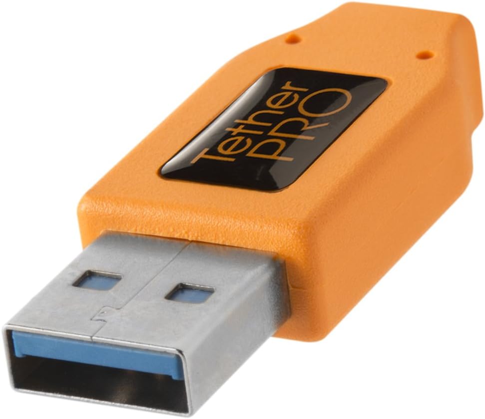 TetherTools ORG CUC3215-ORG TetherPro USB 3.0 - USB-C, 15 футов (4,6 м) с высокой видимостью, оранжевый, фото 3