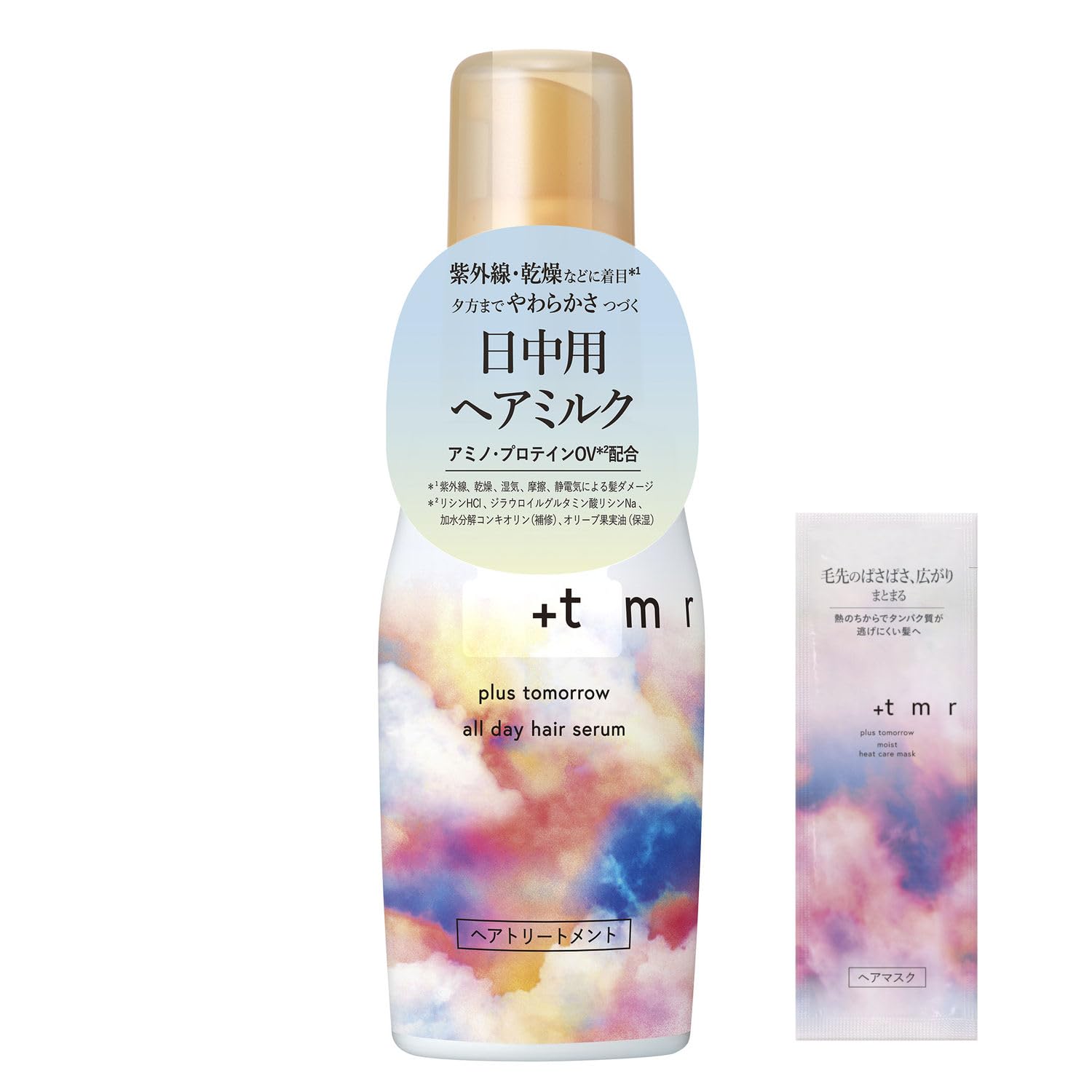 Plastomolu + tmr All Day Hair Serum, 2.7 fl oz (80 ml) + Sample For daytime use (with test pouch)