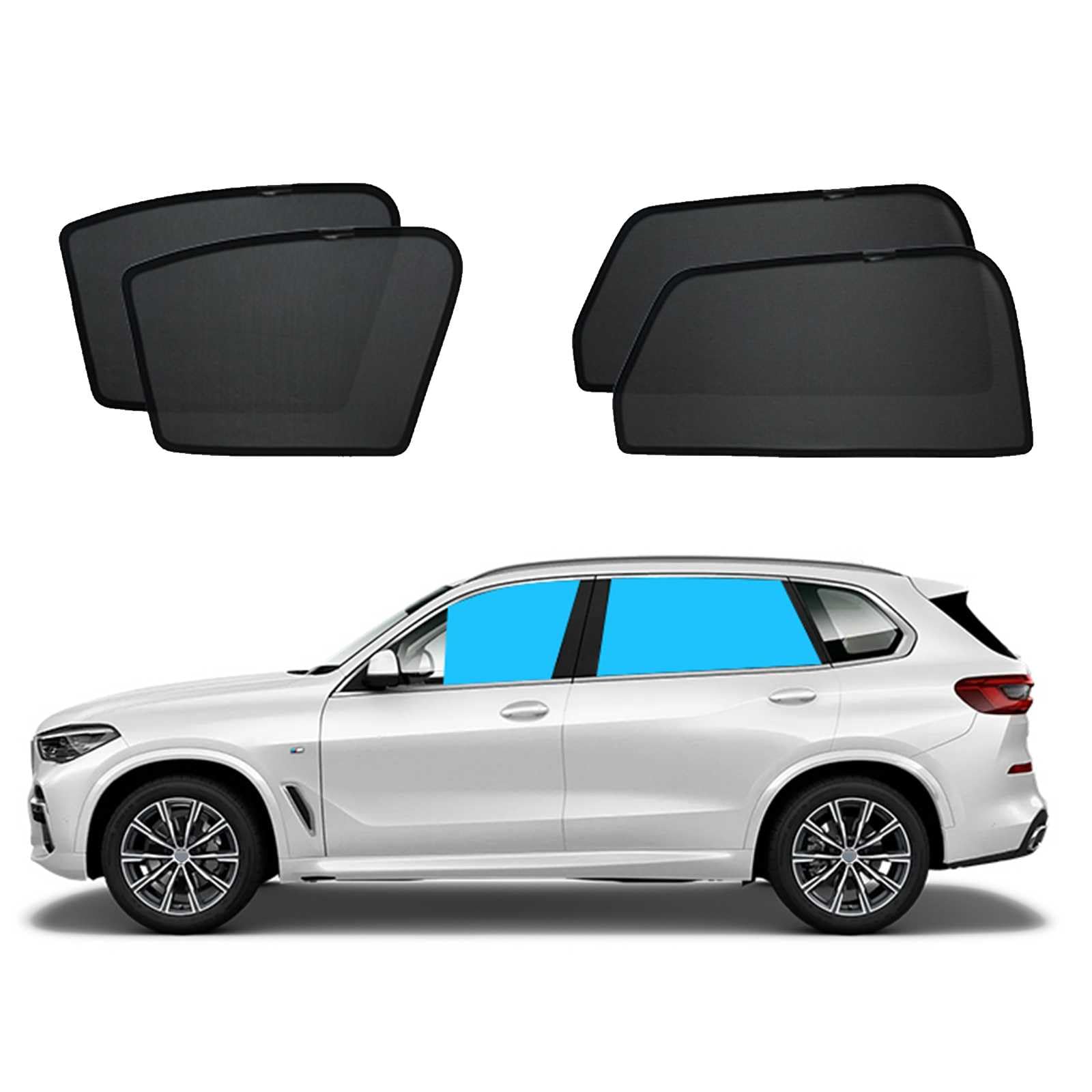 Applicable to Mesh Curtains for Cars, Mazda, CX-5 KE, Mesh Curtain, CX-5 KE Series, February 2012 - February 2017, Car Sunshade for Cars, Easy Removal, Car Window, Shade, Insulation, Interior, に適用CX 5 KE系 4pcs front and back