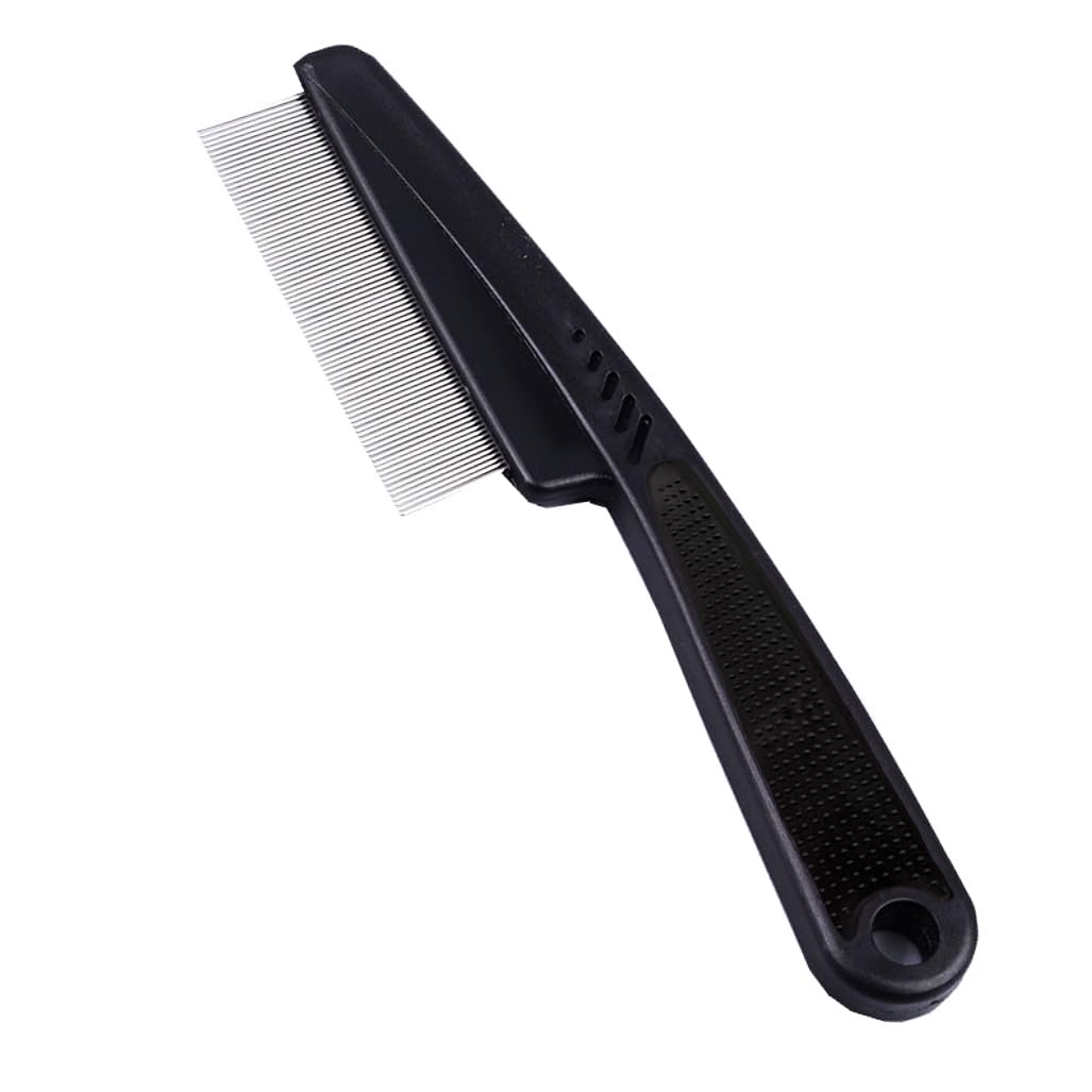 Human Stainless Steel, Fine Dandruff, Lice Comb, Catapult Comb, Dandruff, Flea Comb, Scalp, Shampoo, Dandruff Comb, Spray (Black x Black)
