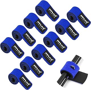 SANLIKE ロッドベルト ロッドバンド 釣り竿ベルト 10本入リ 釣り竿 バンド ロッド まとめる ネオプレーン 釣り用アクセサリー 竿 バンド 15cm/24cm