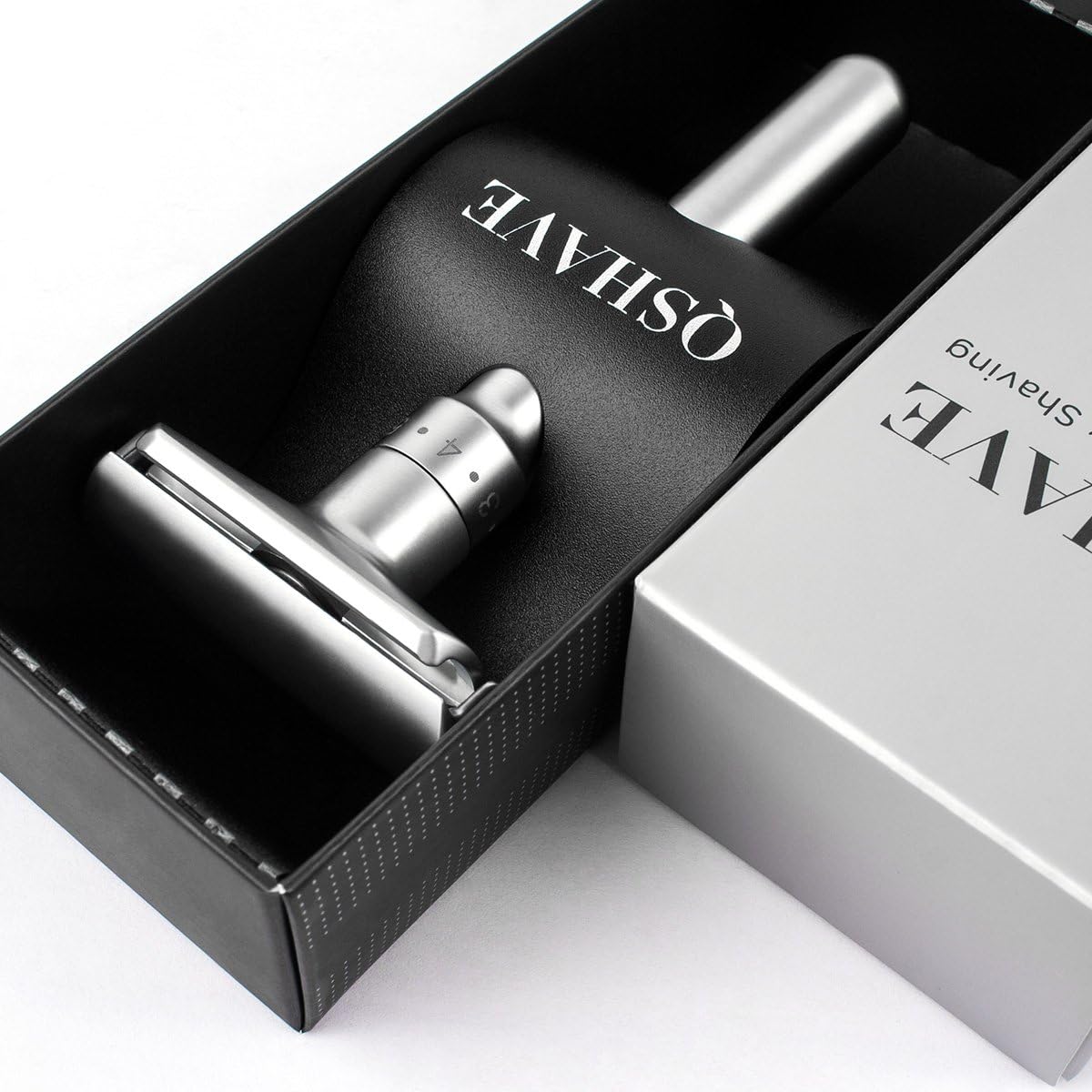 Т-образная безопасная бритва QSHAVE регулируемая, классическая (1 бритва и 5 сменных лезвий с титановым покрытием), 2 варианта в ассортименте, фото 3