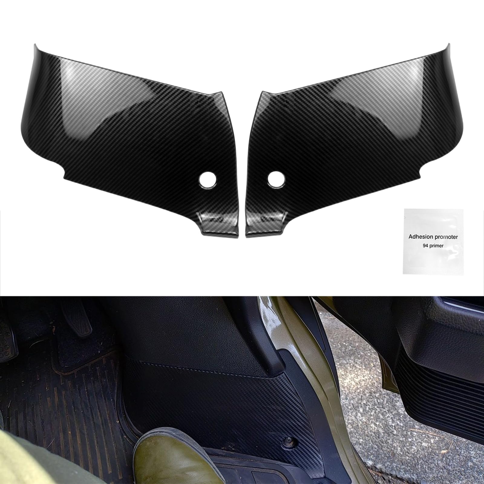 Daihatsu New Atrai S700V/S710V Specific Front Kick Guard Foot Side Panel Waterproof Left and Right Set Waterproof Custom Parts Atrai Parts (From December 2021) carbon