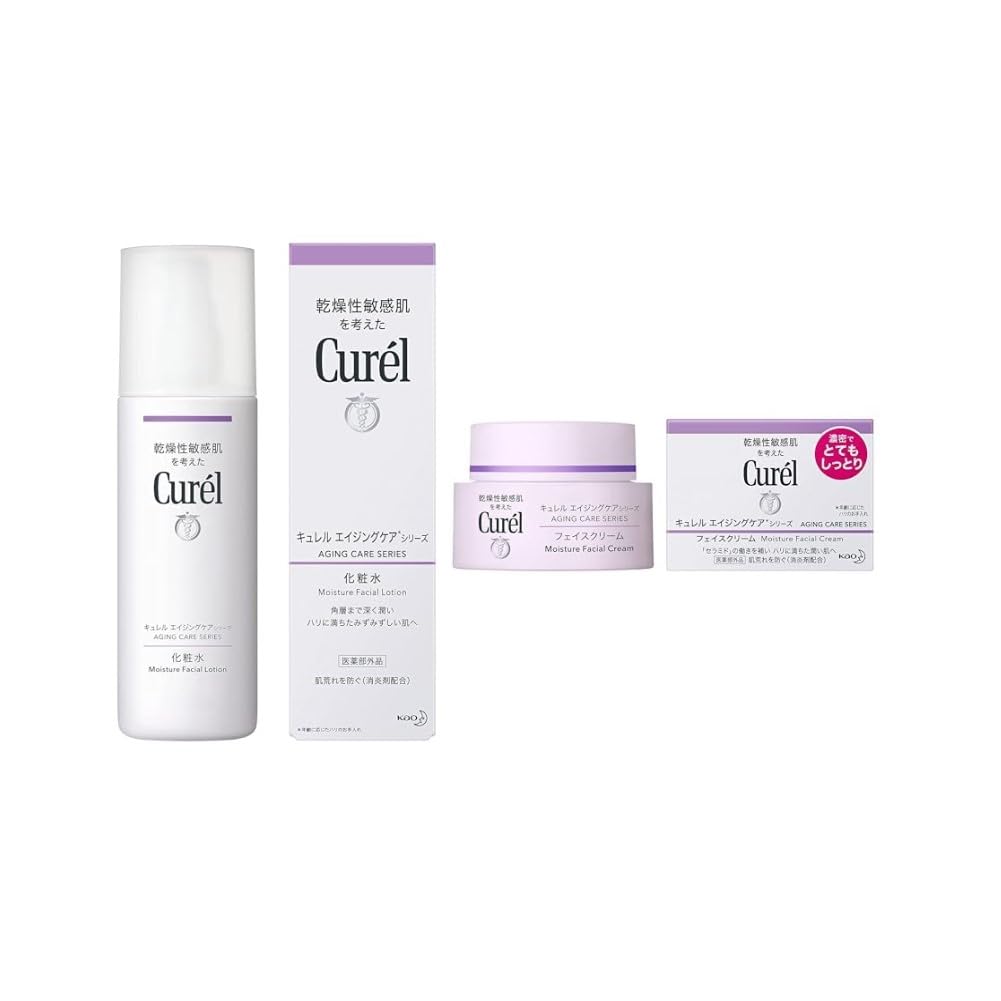 Curél 【Set Purchase】 Anti-Aging Care Lotion 140ml + Curél Anti-Aging Care Cream 40g
